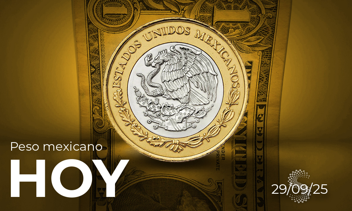 Peso mexicano hoy 29 de septiembre