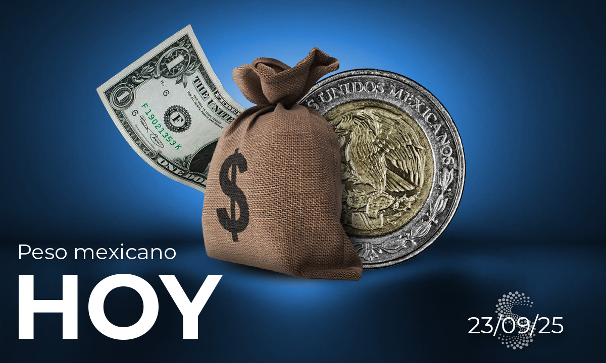Peso mexicano hoy 23 de septiembre