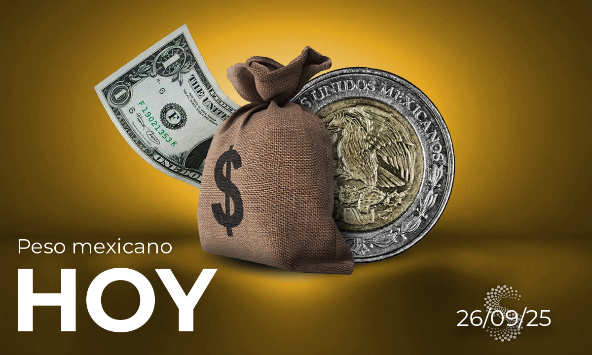 Peso mexicano hoy 26 de septiembre