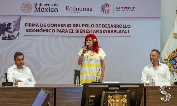 Firma del convenio para la instalación del Polo de Desarrollo Económico para el Bienestar Seybaplaya I