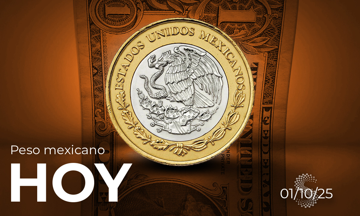 Peso mexicano hoy 1 de octubre