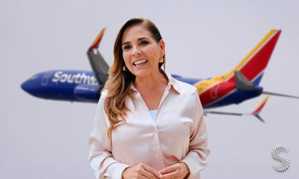 Mara Lezama Espinosa anuncia la reanudación del vuelo directo entre Las Vegas y Cancún.