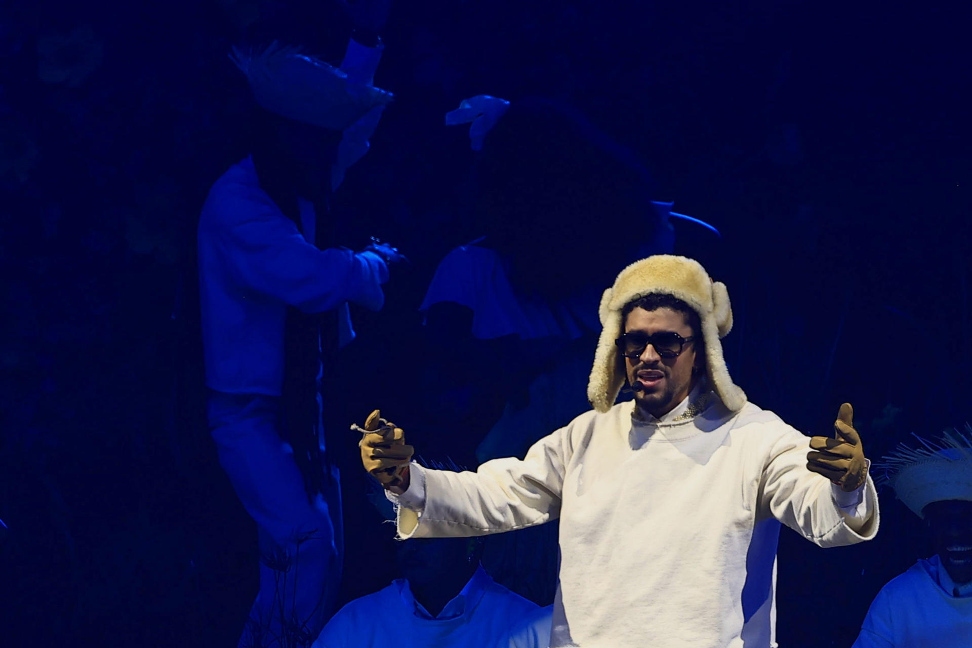 El Gobierno de Estados Unidos advirtió este miércoles que desplegará a los agentes del Servicio de Inmigración y Control de Aduanas (ICE, en inglés) en el espectáculo del Super Bowl protagonizado por la superestrella puertorriqueña Bad Bunny. EFE/ Thais Llorca ARCHIVO