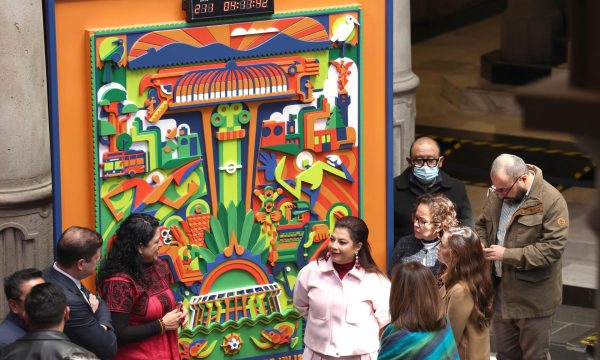 En Ciudad de México se pintarán 1,000 murales relacionados con la Copa del Mundo de Fútbol 2026 en lugares clave de ciudad, para "convertir" al territorio capitalino en un "gran lienzo" rumbo a la máxima justa deportiva del balompié internacional, indicó Brugada. EFE/Gobierno de la Ciudad de México