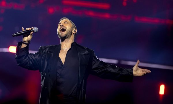 Amsterdam (Netherlands), 21/11/2025.- Swedish singer Måns Zelmerlöw performs during the 5th anniversary of the Grand Eurovision Song Contest at the Ziggo Dome in Amsterdam, The Netherlands, 21 November 2025. (Países Bajos; Holanda)